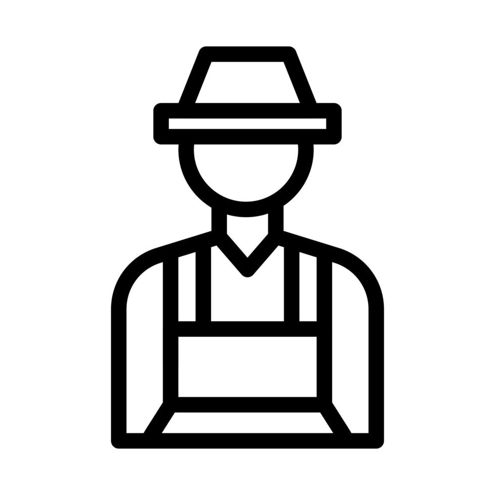 Farmer Line Icon vector