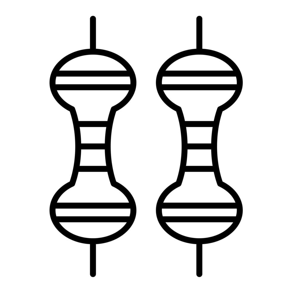 Resistor Line Icon vector