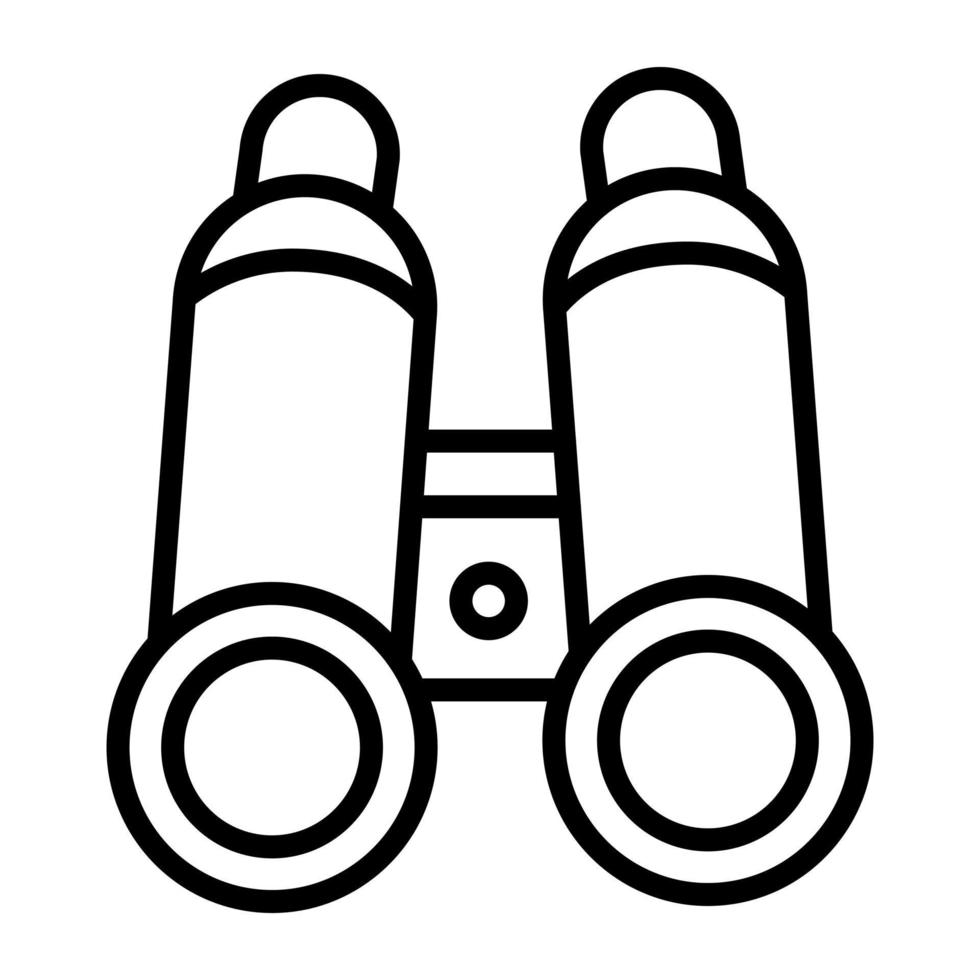 Binoculars Line Icon vector