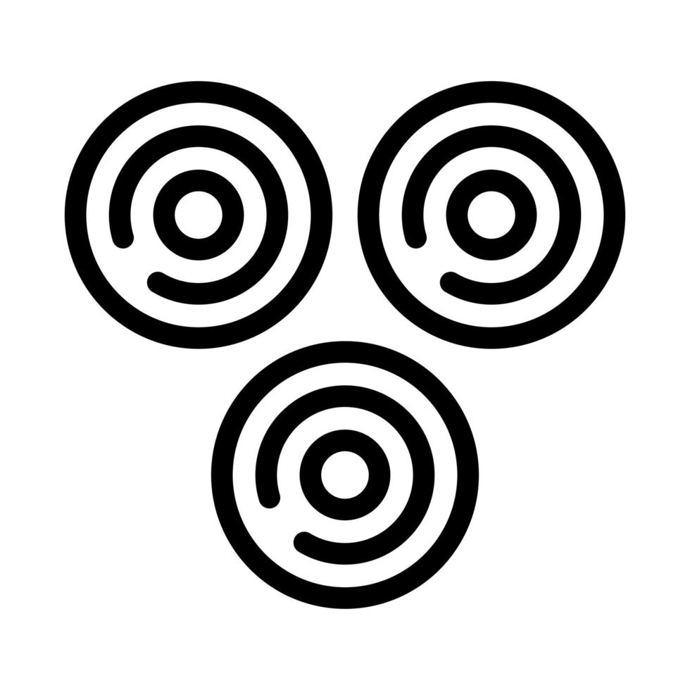 Hay Line Icon vector
