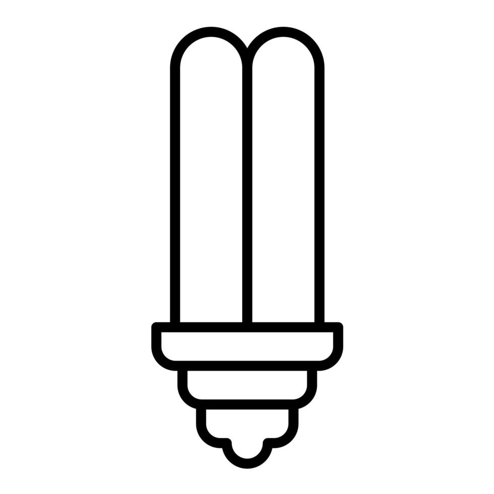 Led Lamp Line Icon vector
