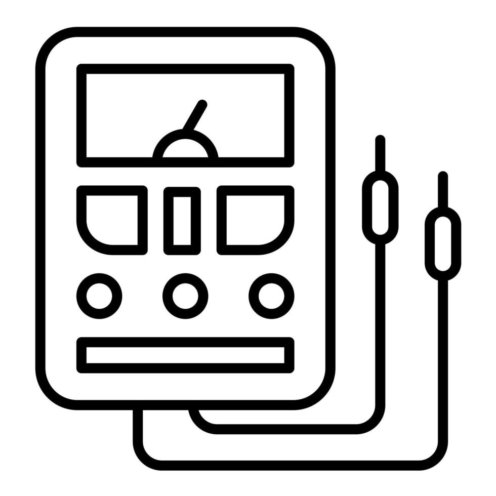 Multimeter Line Icon vector