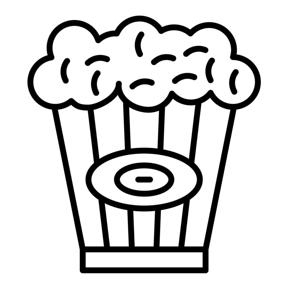 Popcorn Line Icon vector