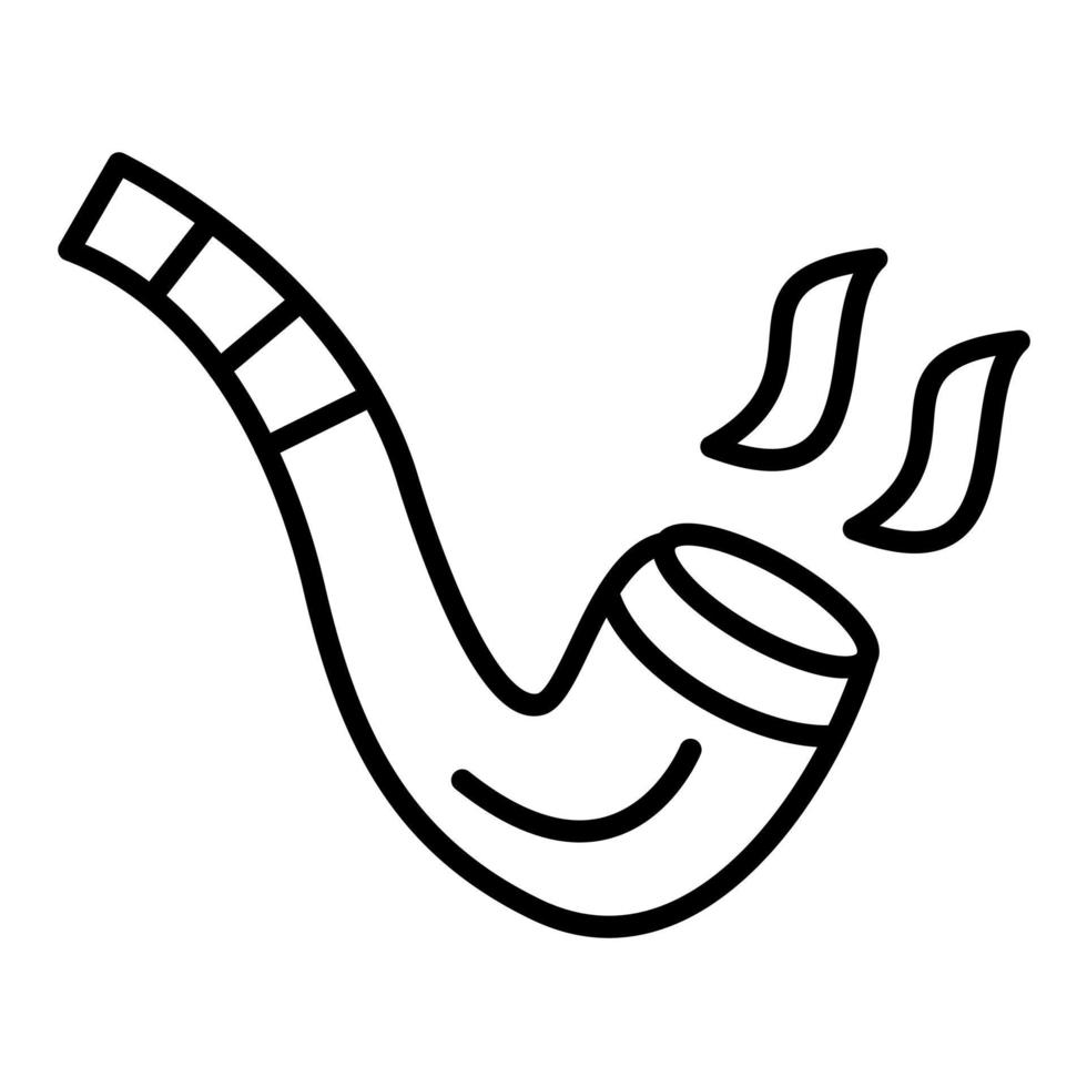 Smoking Pipe Line Icon vector