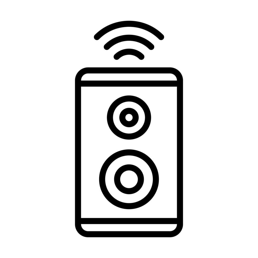 Speaker Line Icon 6559856 Vector Art at Vecteezy