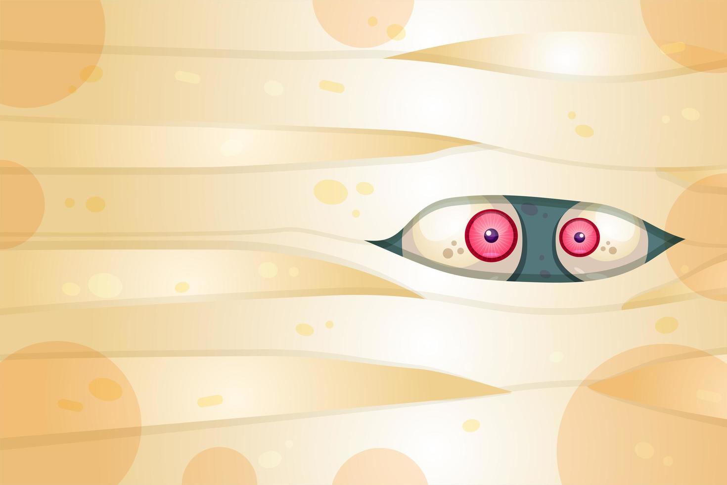 Ilustración de vector plano de ojos espeluznantes
