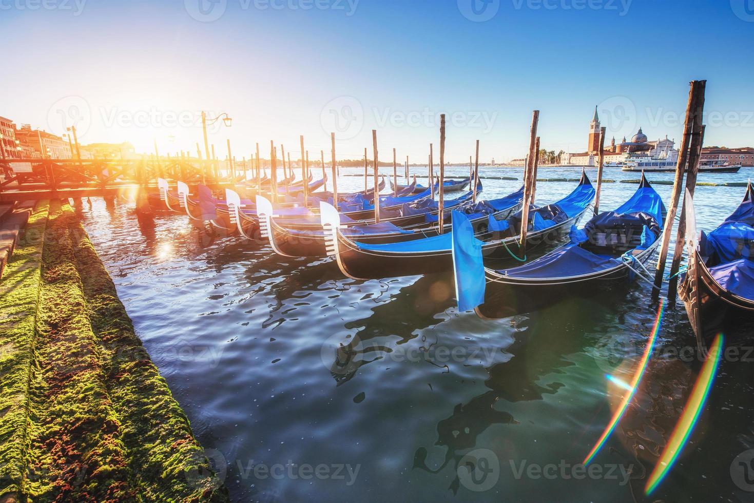 Fantastic views of the gondola at sunset photo