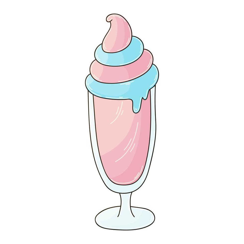 Illustration in hand draw style. Sweet dessert, graphic element for design vector