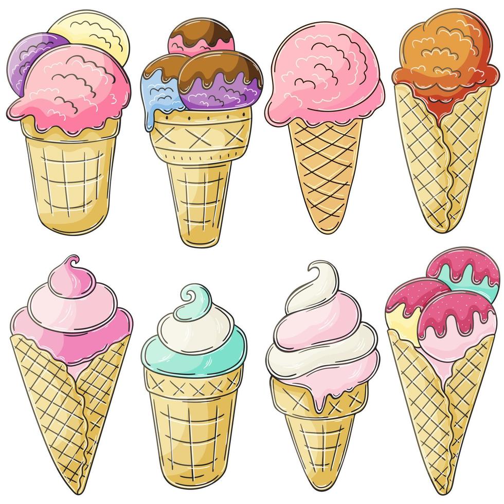 Illustration in hand draw style. Sweet dessert, graphic element for design vector