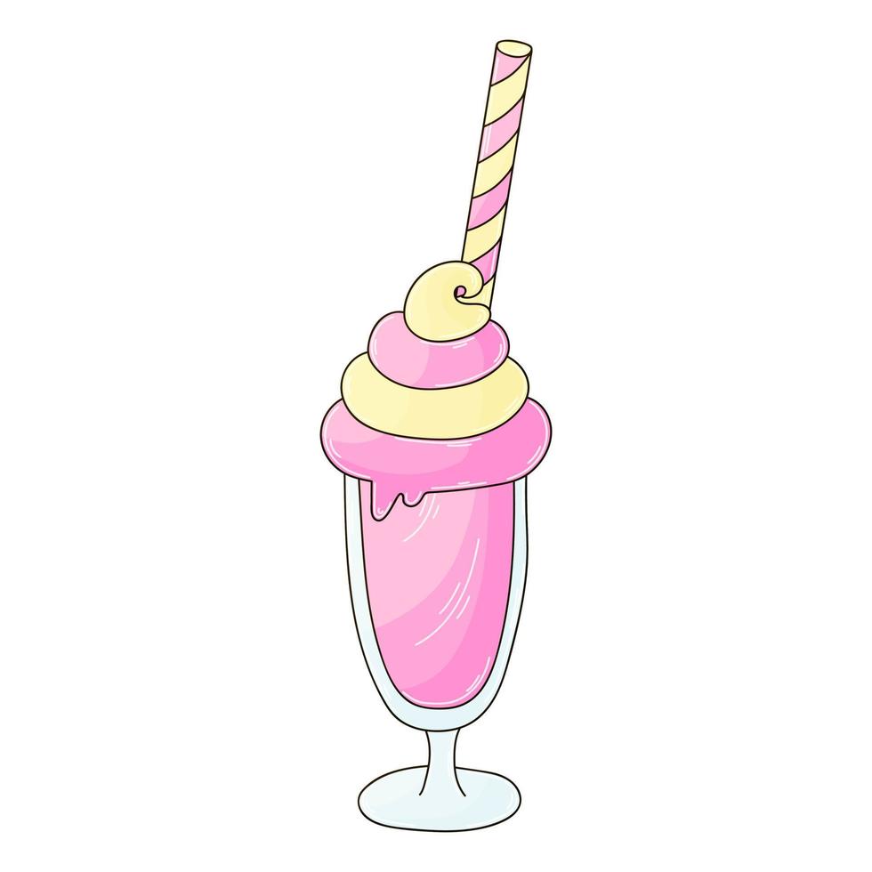 Illustration in hand draw style. Sweet dessert, graphic element for design vector