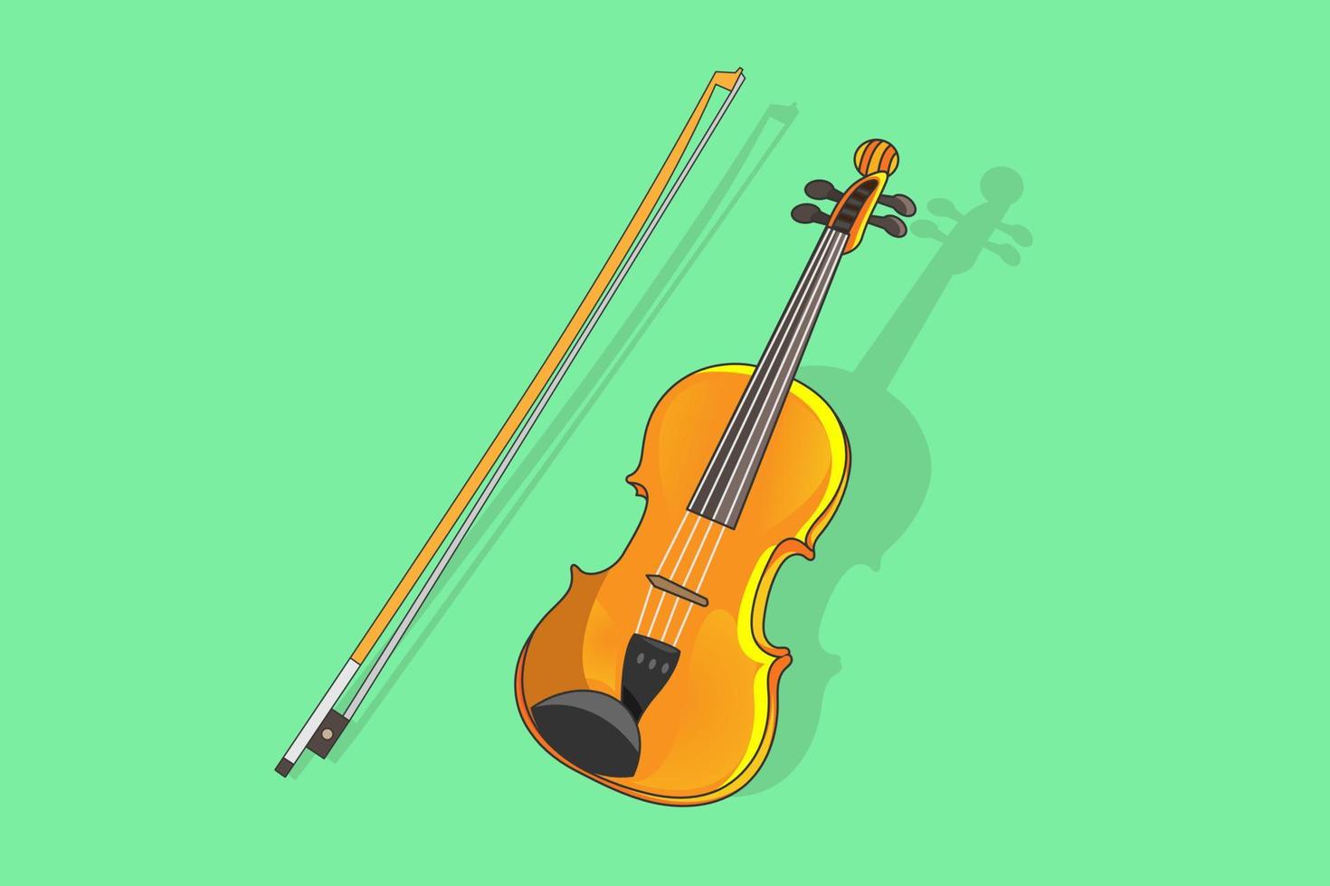 violin musical instrument vector