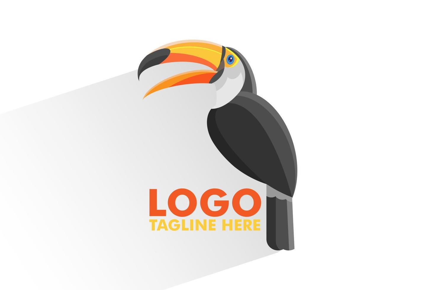 toucan bird logo vector