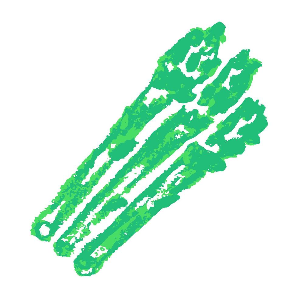 Icon in hand draw style. Drawing with wax crayons, children's creativity vector