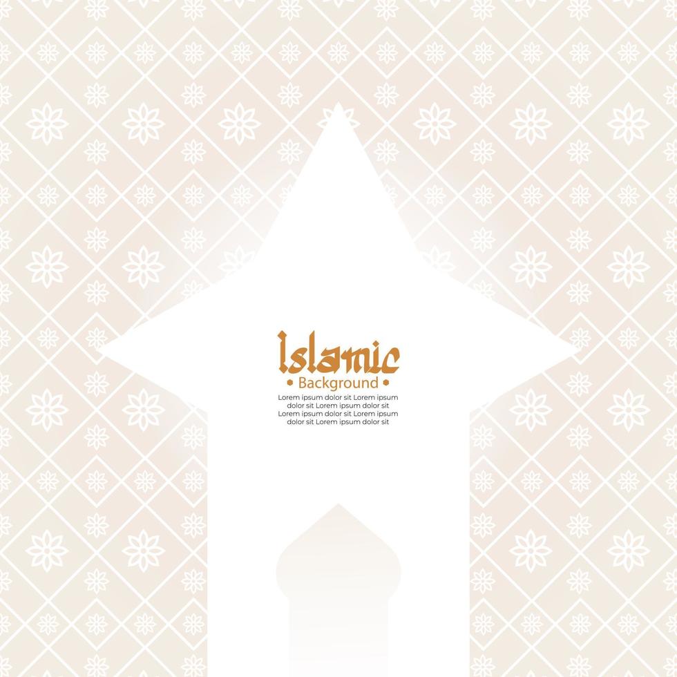 Islamic arabic pattern background vector illustration graphics design.