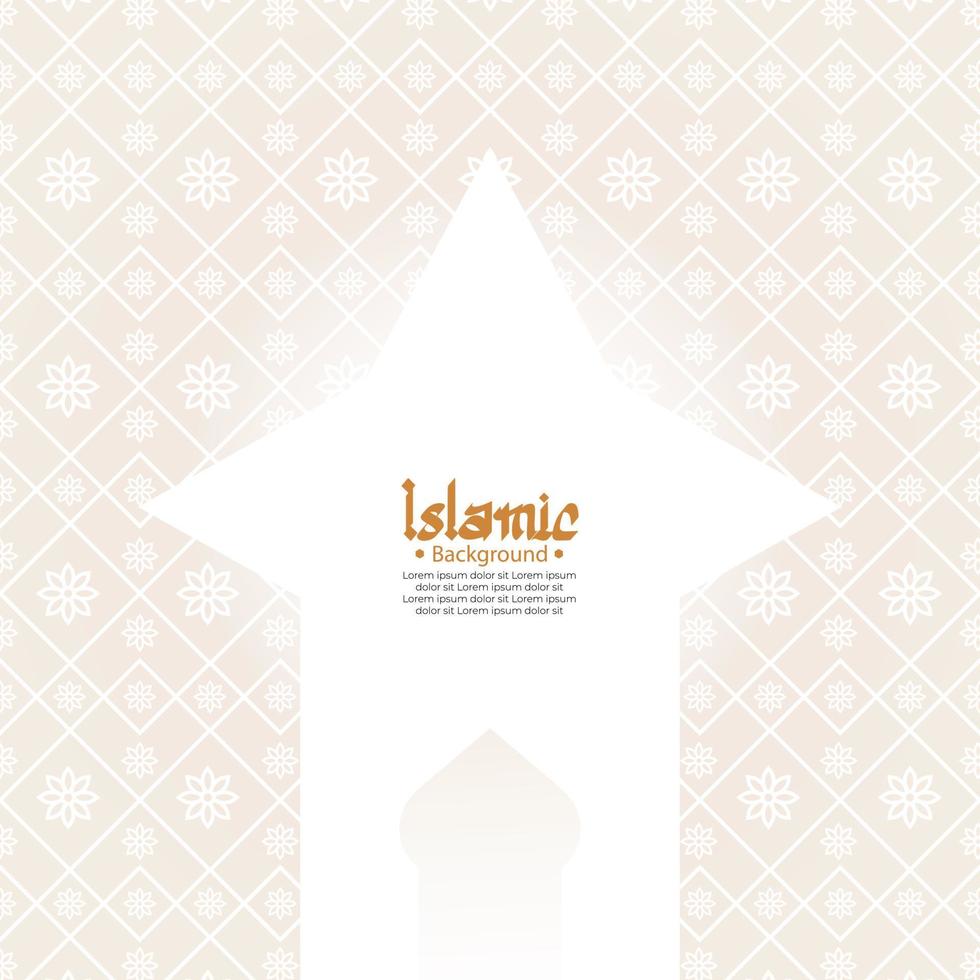 Islamic arabic pattern background vector illustration graphics design.