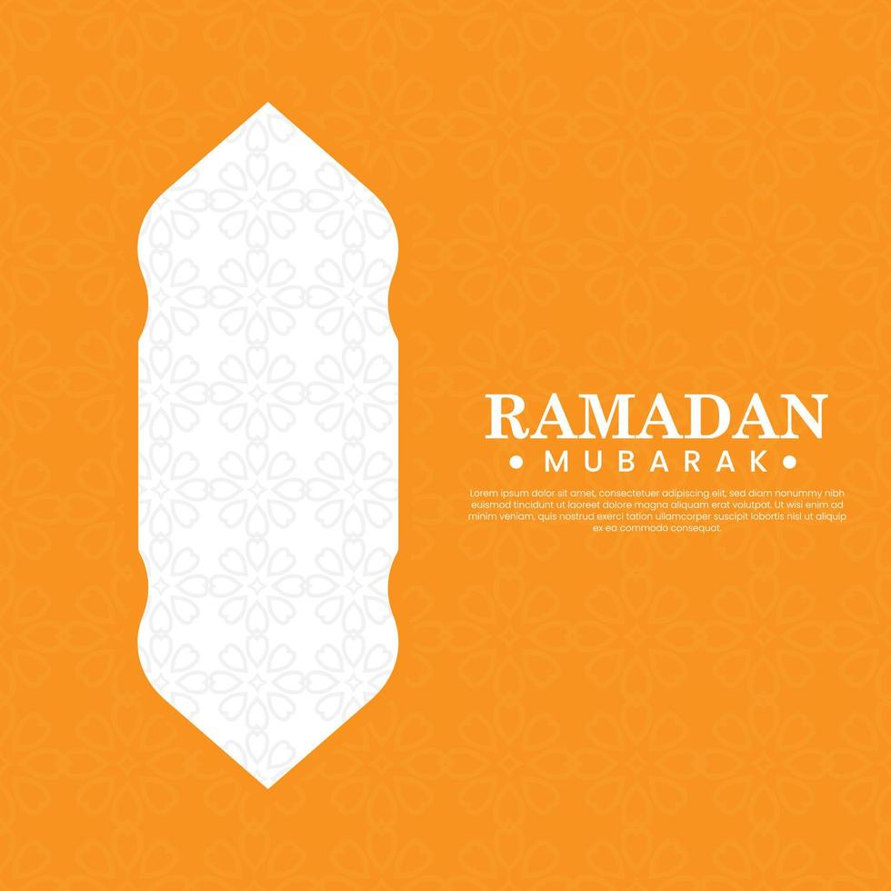 Ramadan Mubarak background Arabic pattern graphics design. vector