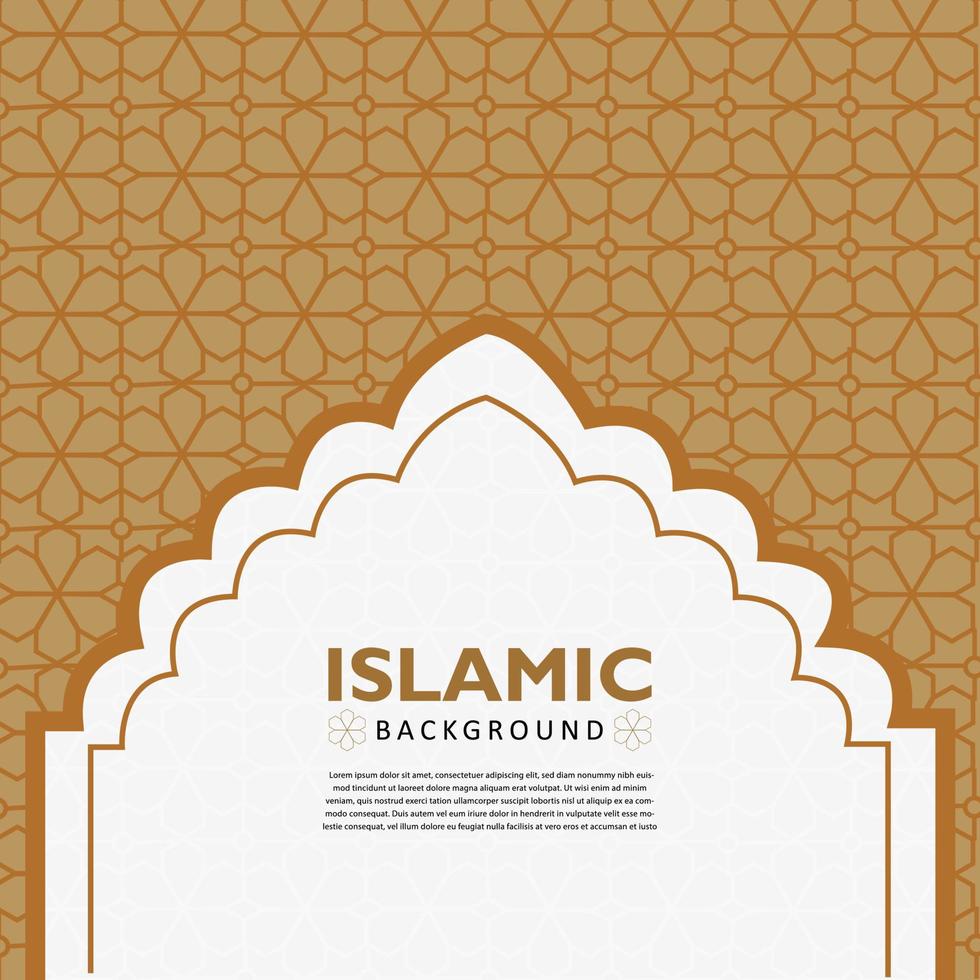 Islamic background Arabic pattern vector graphic design