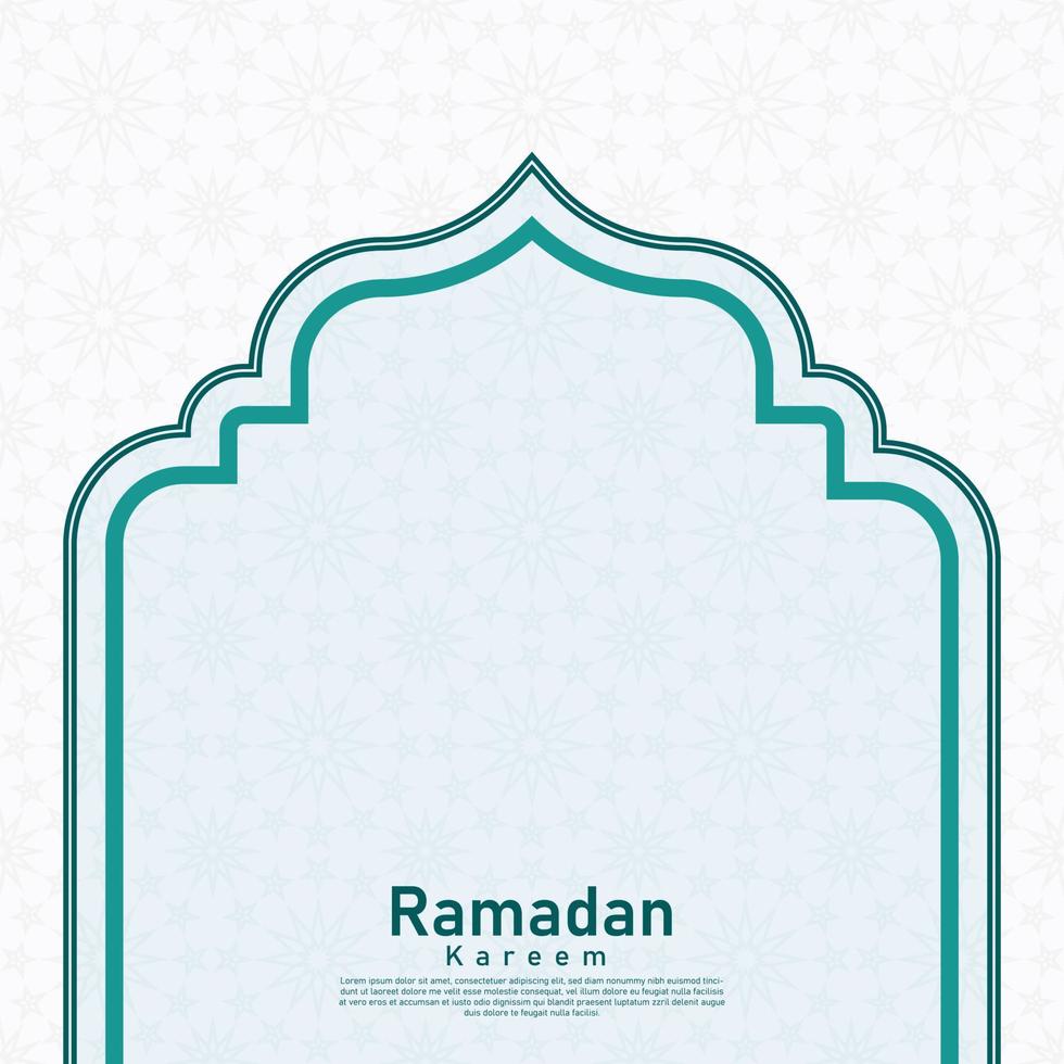 Ramadan kareem Arabic pattern background vector graphics design