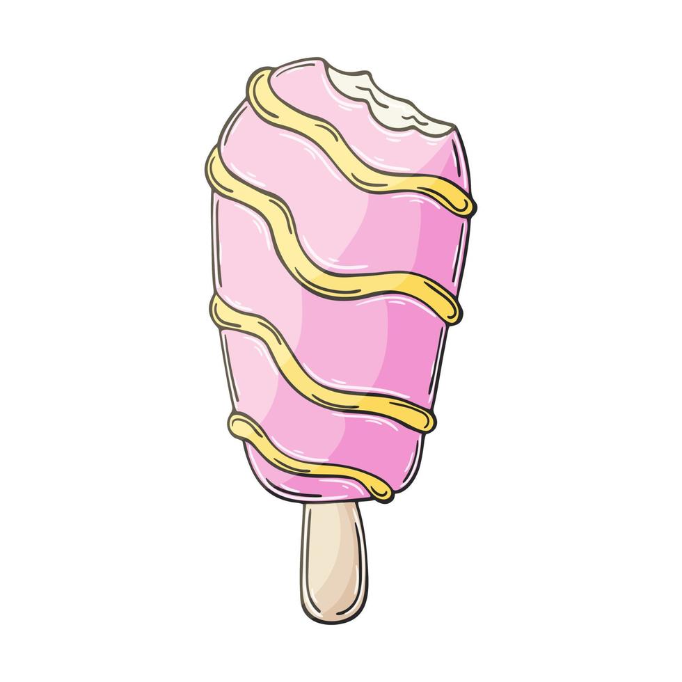 ilustración en estilo de dibujo a mano. postre dulce, elemento gráfico para el diseño vector