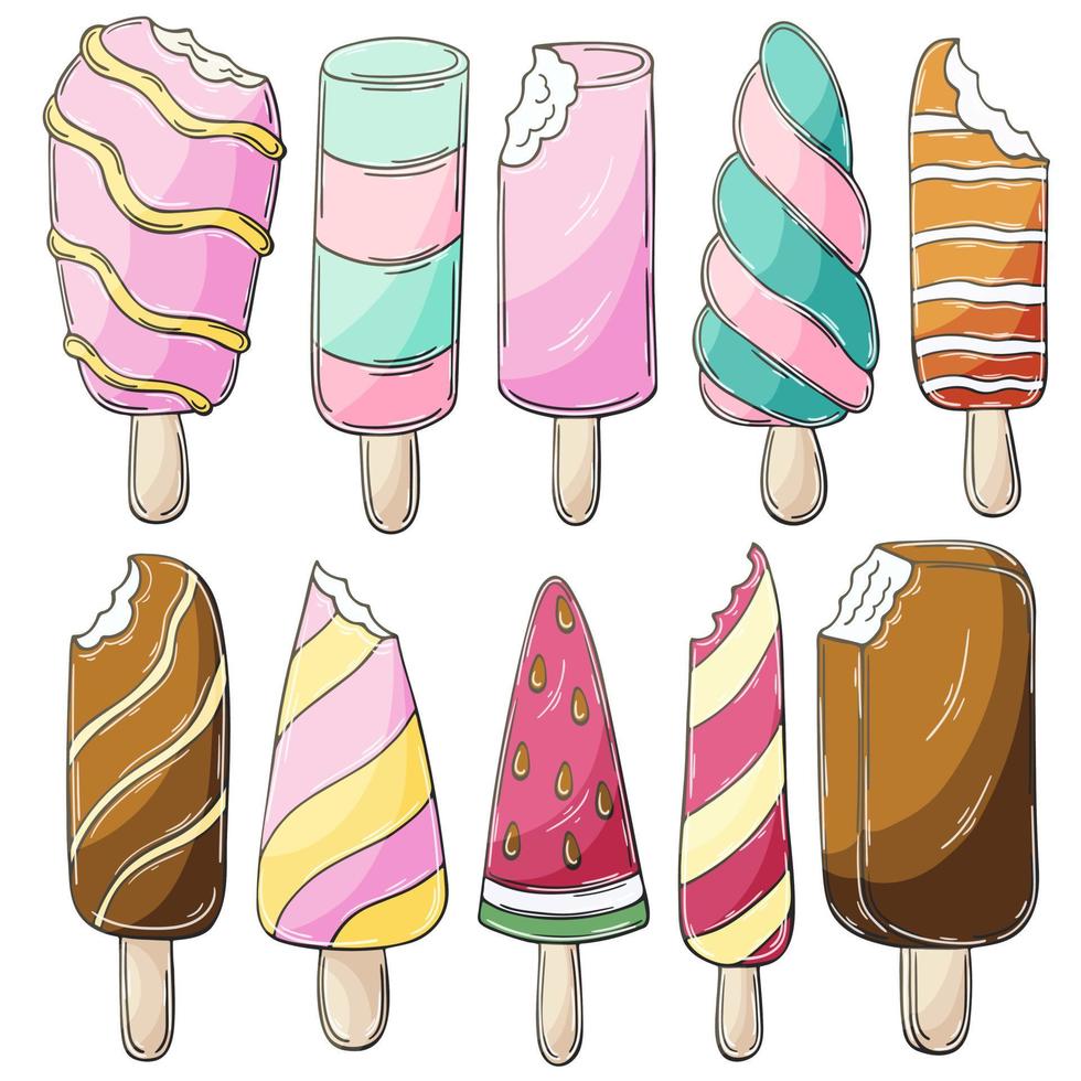 Illustration in hand draw style. Sweet dessert, graphic element for design vector