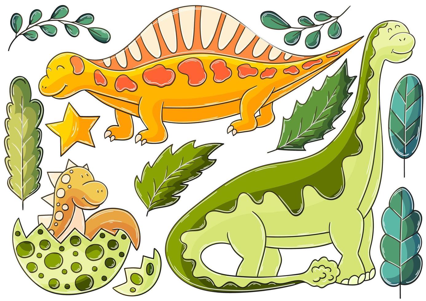Illustration in hand drawn style. Children's drawings for your design vector