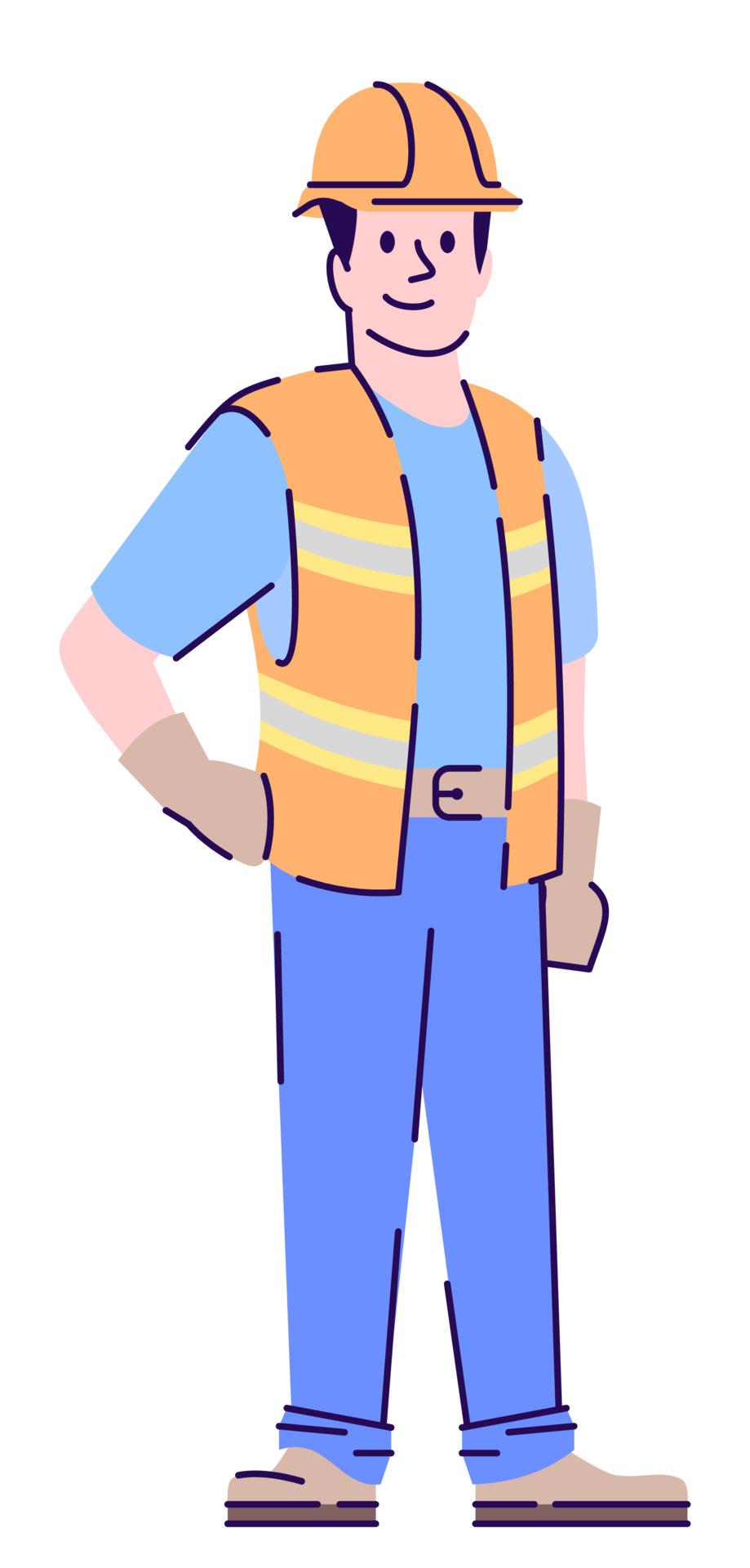 Proving cleanliness and maintenance semi flat RGB color vector