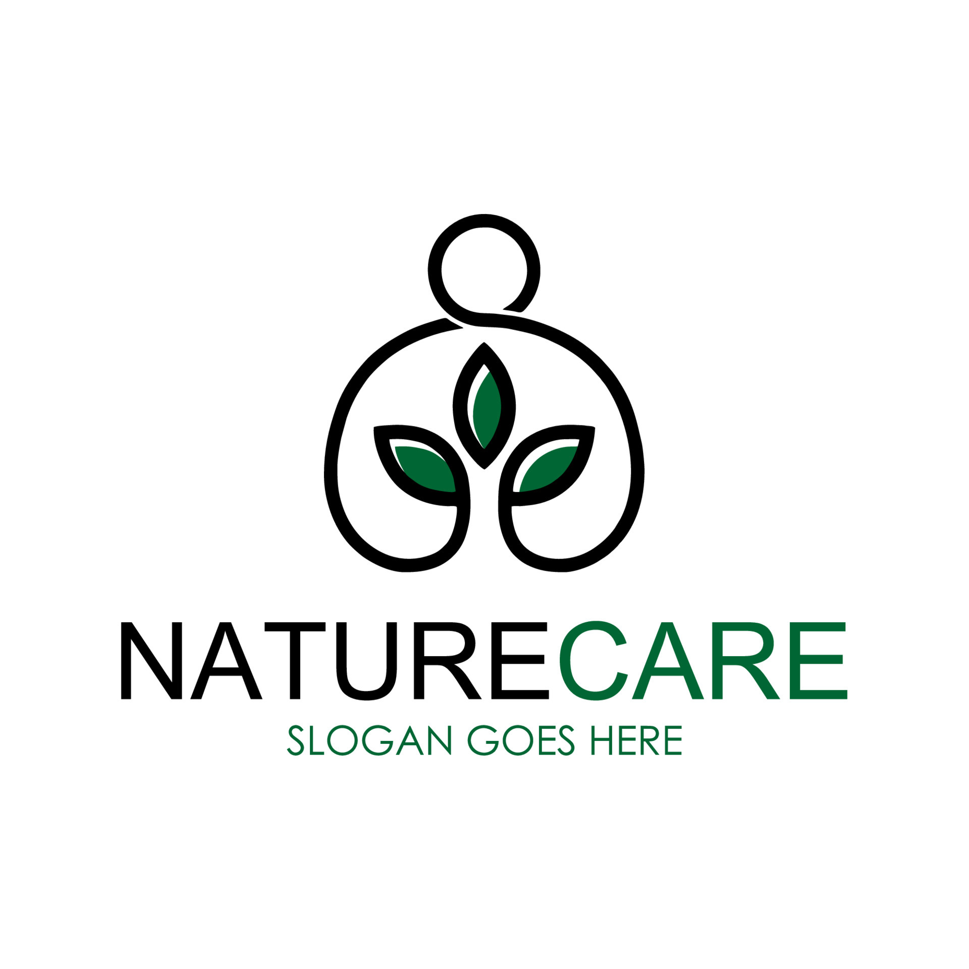 Nature care vector logo template 6561852 Vector Art at Vecteezy