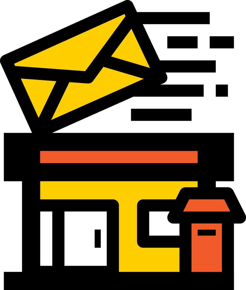 post office icon vector