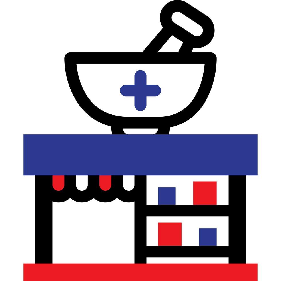 drugstore and pharmacy icon vector