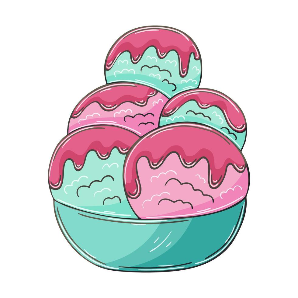 Illustration in hand draw style. Sweet dessert, graphic element for design vector