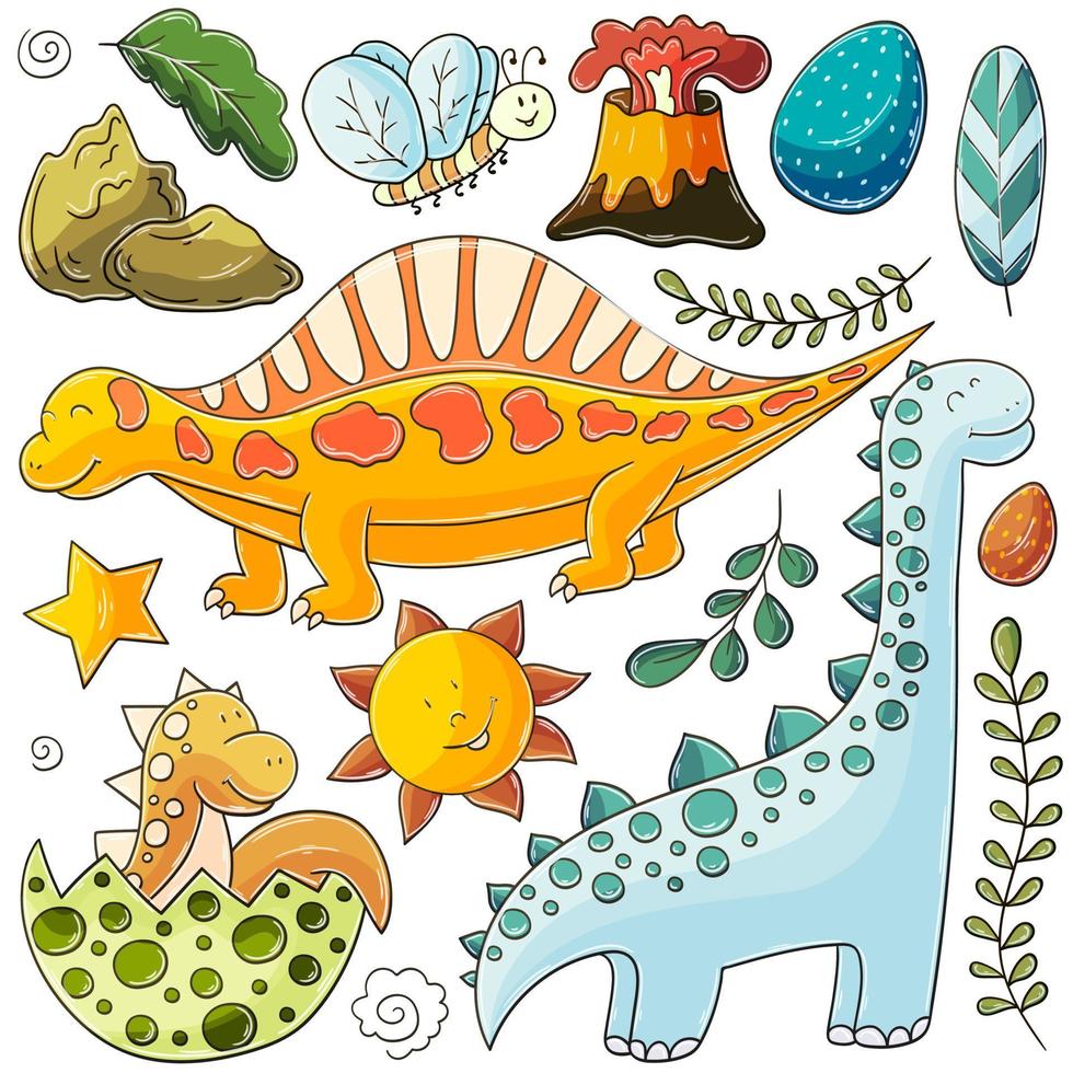 Illustration in hand drawn style. Children's drawings for your design vector