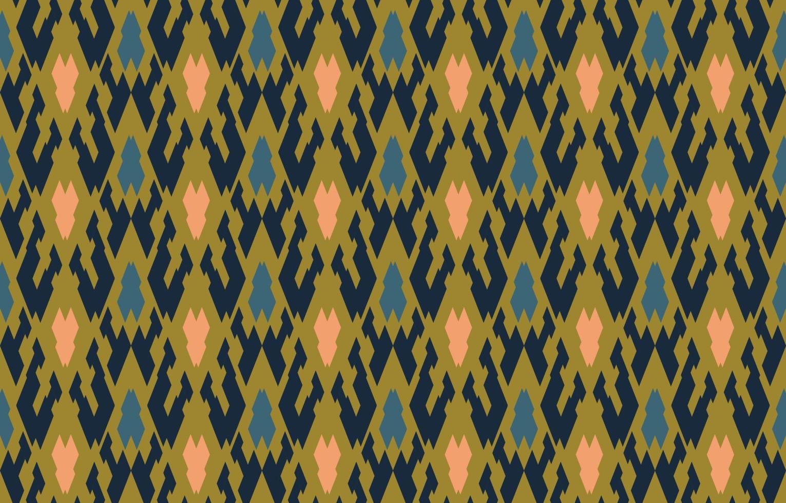 Ethnic design beautiful background. Seamless pattern in tribal, folk embroidery, damask art design. Aztec geometric art ornament print.Design for carpet, wallpaper, clothing, wrapping, fabric, cover vector