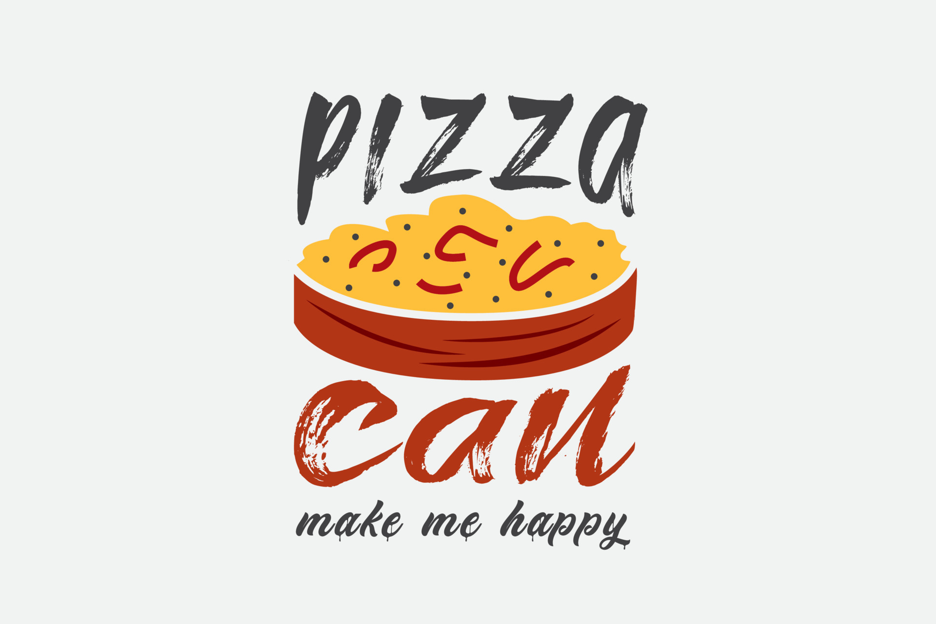 Pizza Quote and Saying good for vector print design 6562362 Vector Art at Vecteezy