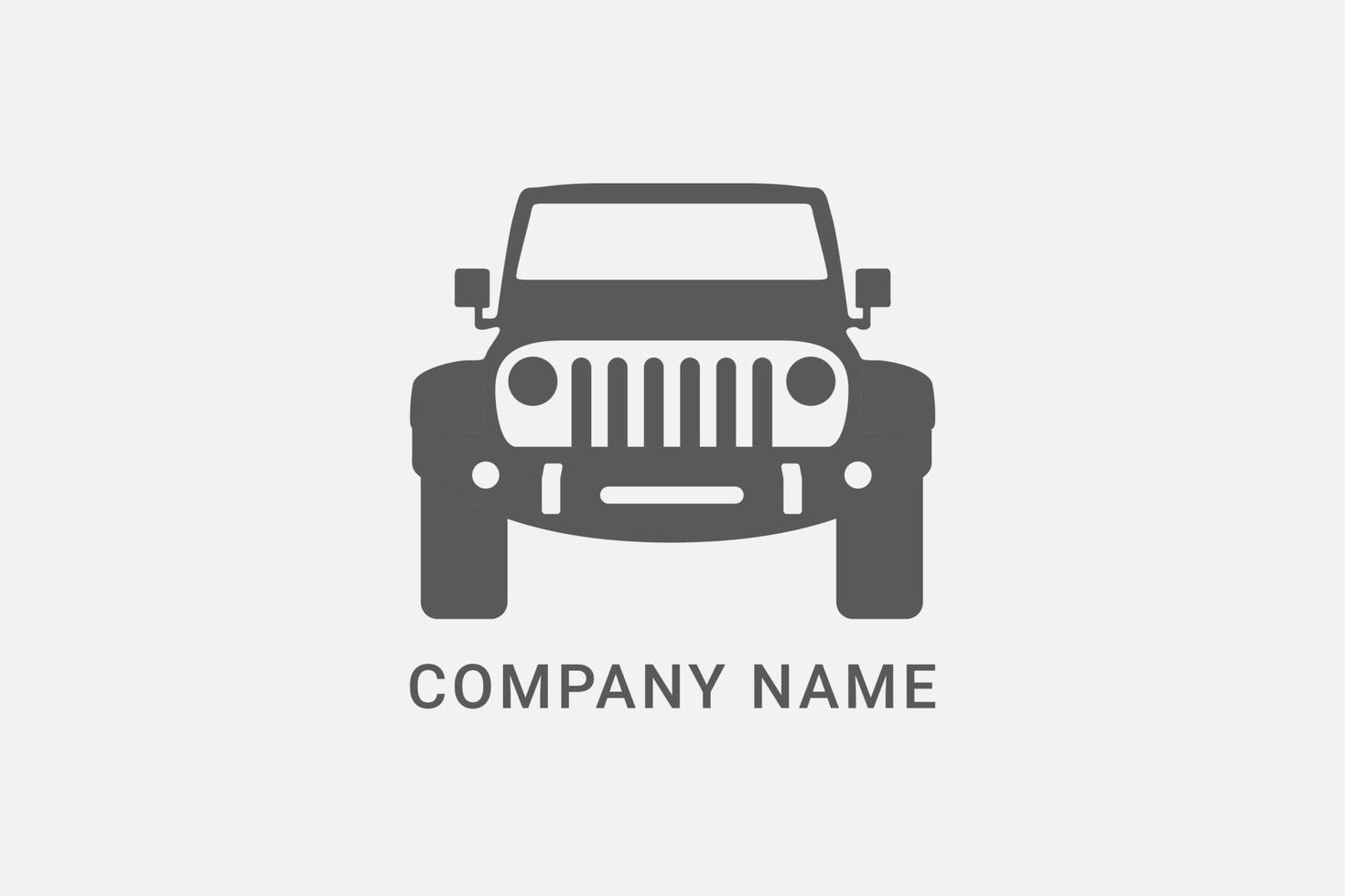 vector de diseño de logotipo de coche todoterreno