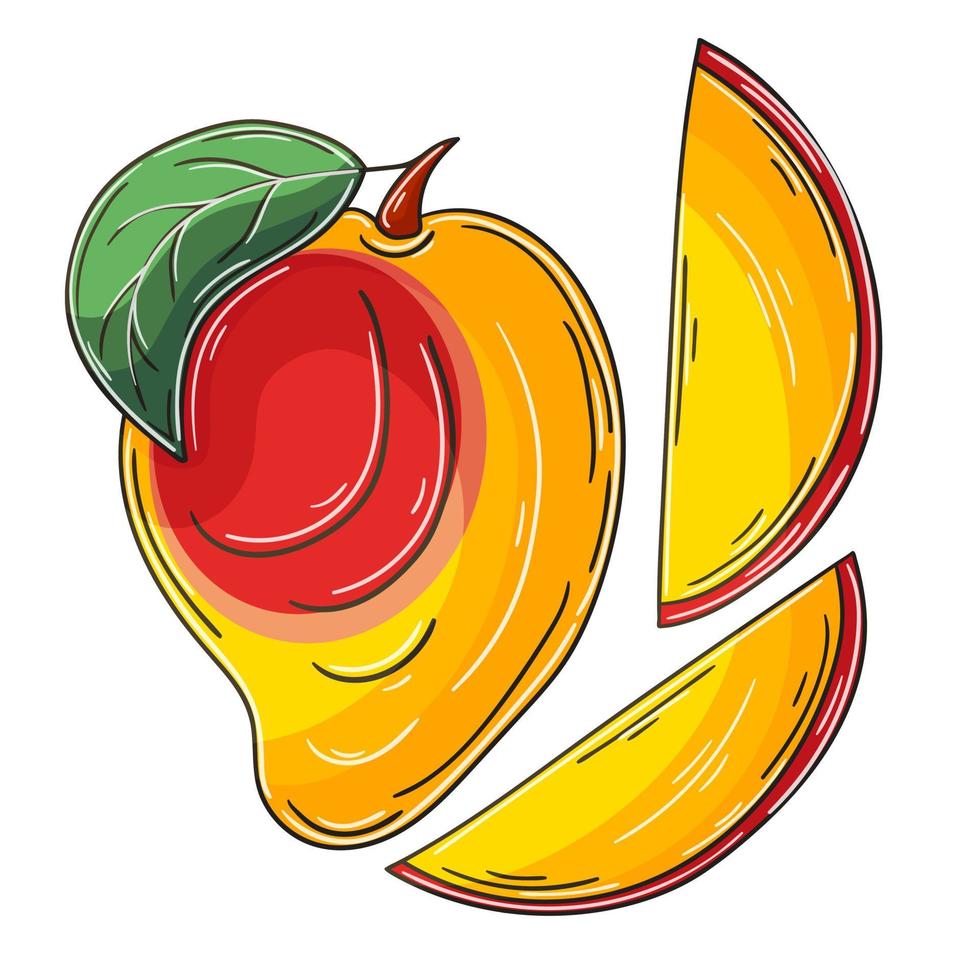 Set of vector illustrations in hand drawn style