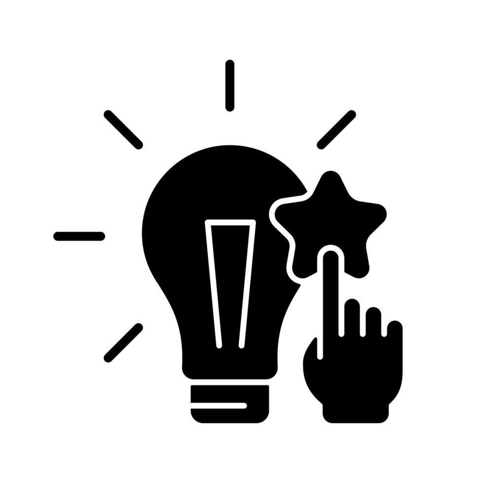 Fact analysis and evaluation black glyph icon. Split complex topic into theses. Critical thinking. Analyse information and data. Silhouette symbol on white space. Vector isolated illustration