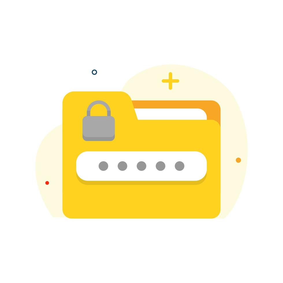 Data is safe, has been secure concept illustration flat design vector eps10. modern graphic element for landing page, empty state ui, infographic, icon