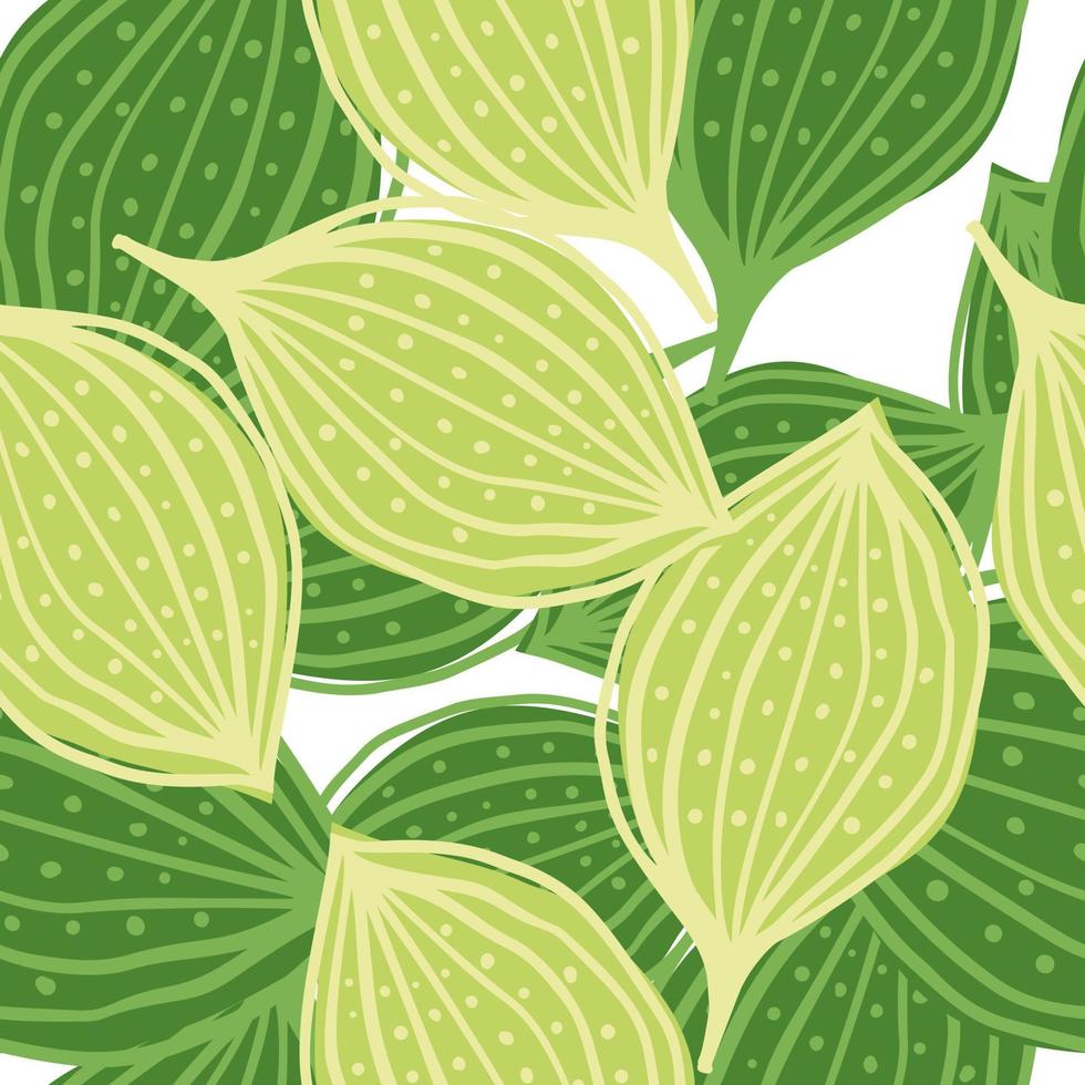 Seamless pattern with abstract leaves. Leaf endless background. Contemporary floral wallpaper. vector