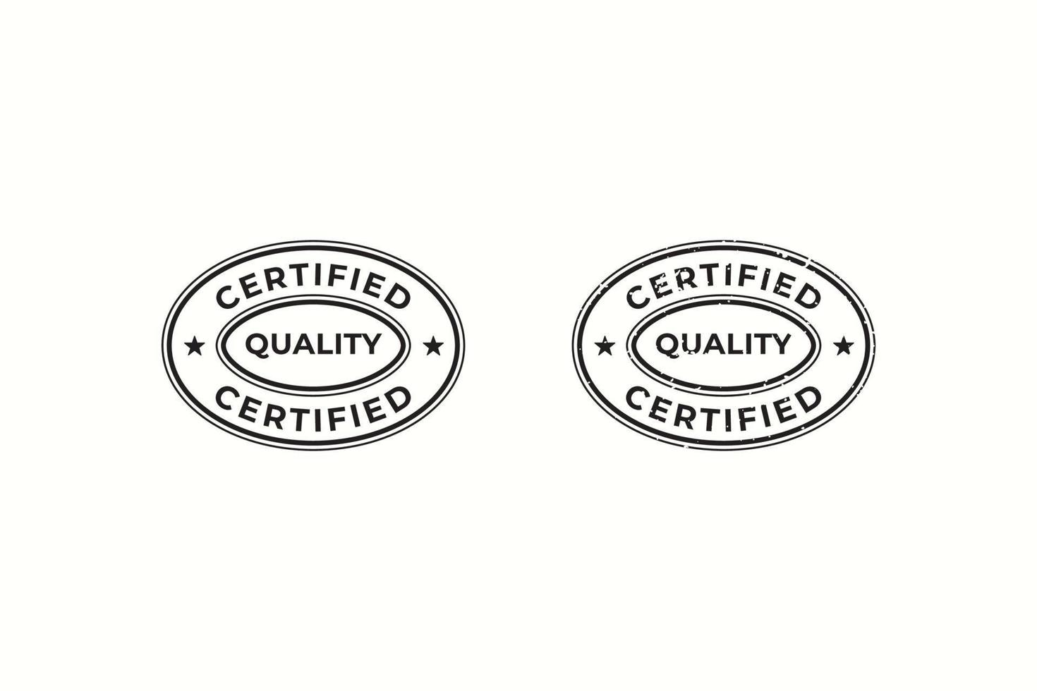 Certified Quality seal on white background vector