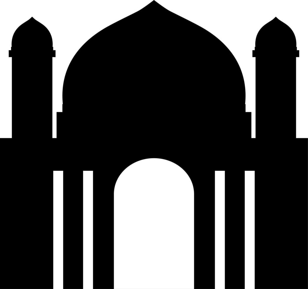 mosque silhouette vector