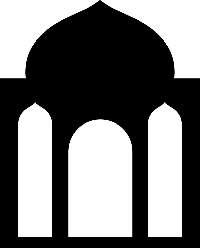 mosque silhouette vector