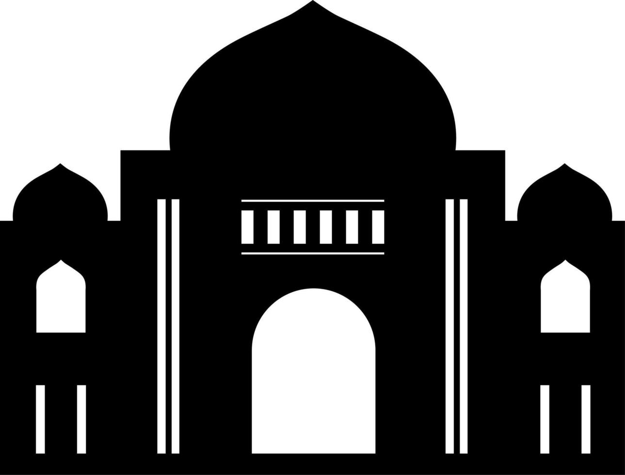 mosque silhouette vector