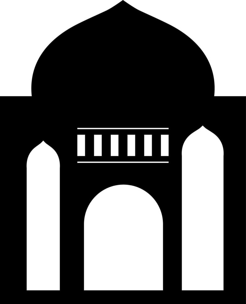 mosque silhouette vector