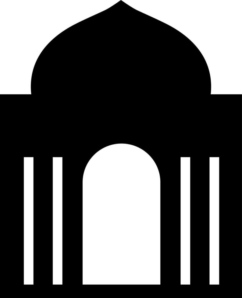 mosque silhouette vector