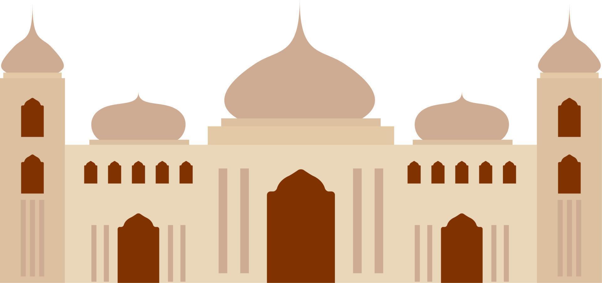 big mosque illustration vector