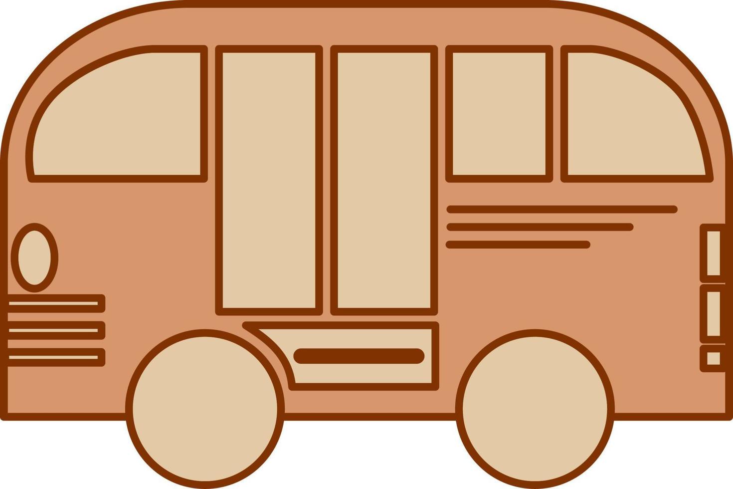 Bus for mudik. Ramadan element vector
