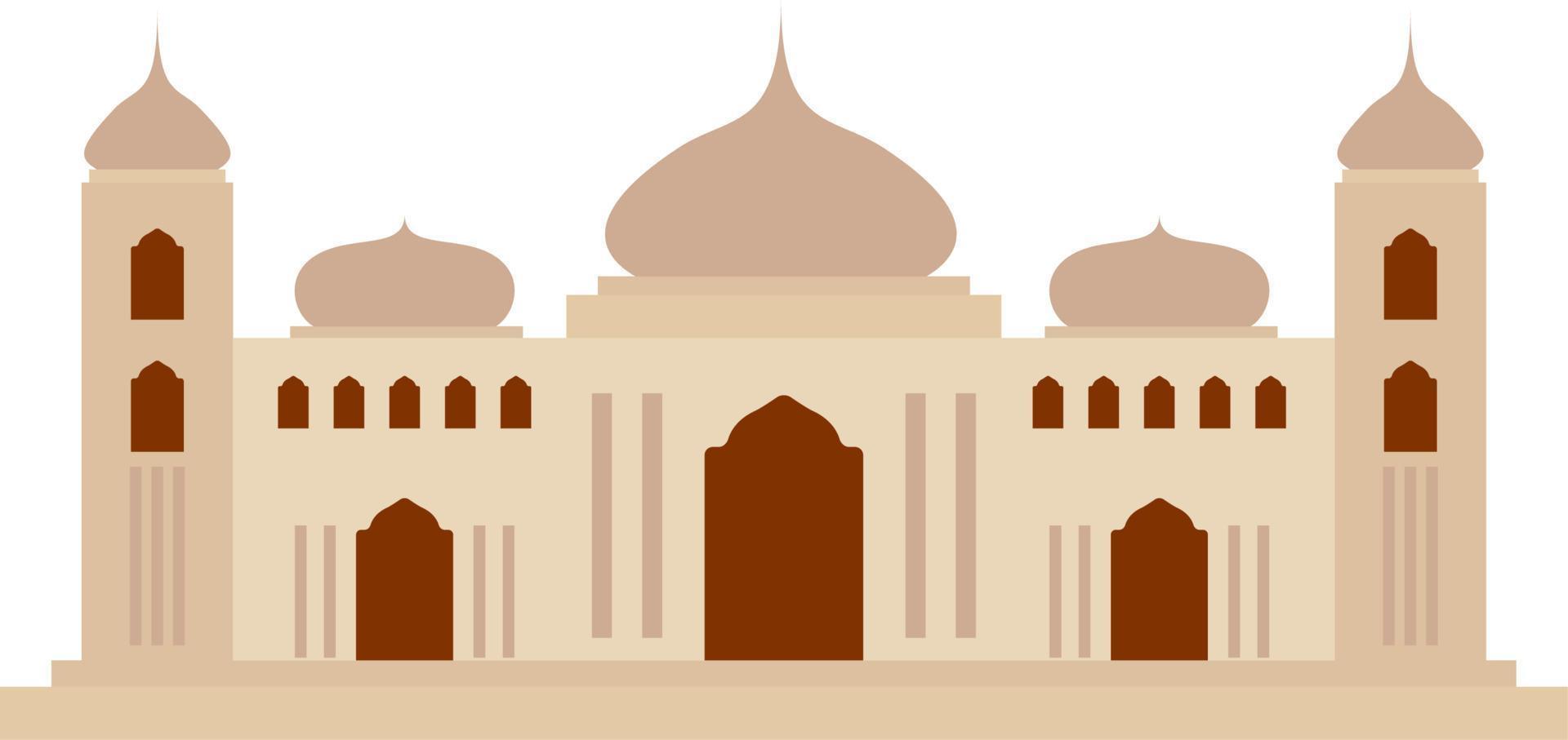 big mosque illustration vector