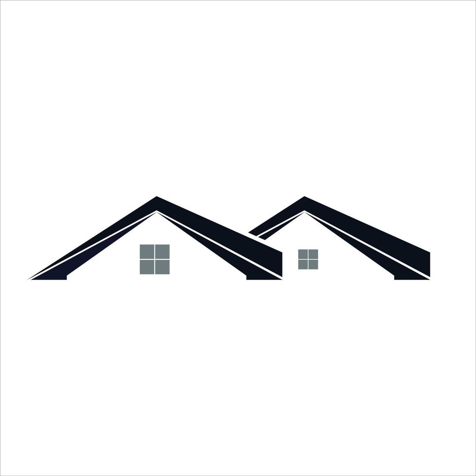Minimalist and modern house roof design logo vector