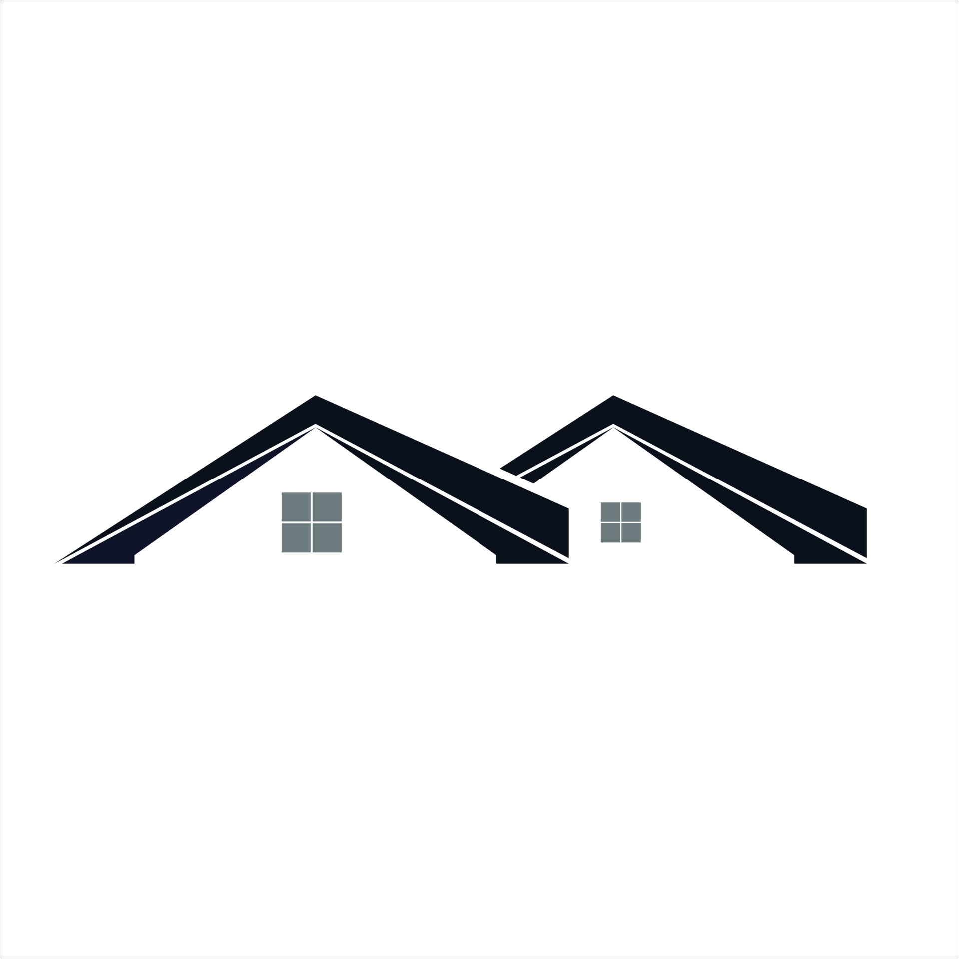 Minimalist and modern house roof design logo 6567857 Vector Art at Vecteezy