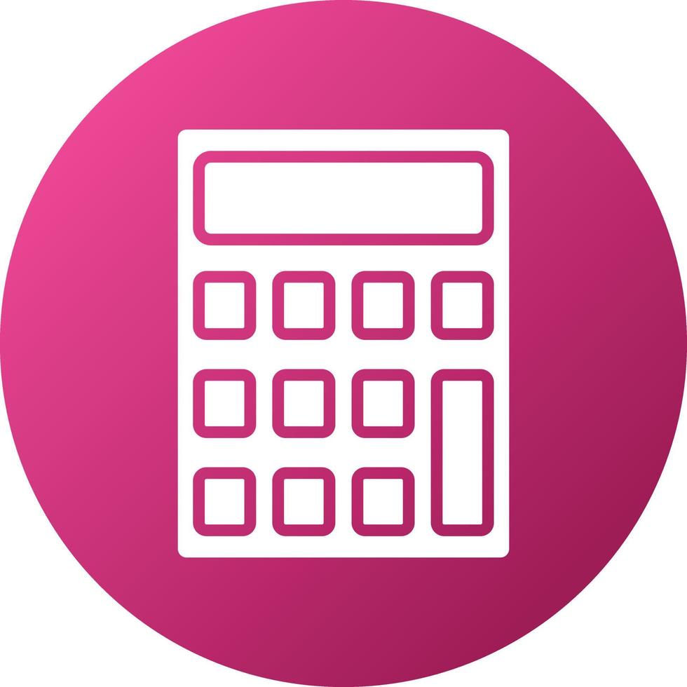 estilo de icono de calculadora vector